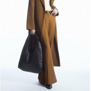 COS  Pants Women Size 6 Flared Legs Brick Brown Wool Trousers NWT